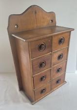 Antique Spice Cabinet Apothecary 8 Drawers Multi Drawer Original, used for sale  Shipping to South Africa