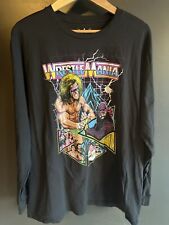 Camiseta WWF Wrestlemania Ultimate Warrior retrô WWF preta manga longa masculina 2XL comprar usado  Enviando para Brazil