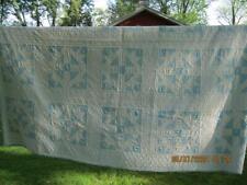 Edredón vintage de reliquia de tela de algodón 76x86 patrón de pistas de pavo segunda mano  Embacar hacia Argentina
