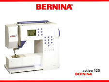 Bernina Activa 125 135 145 Service & Parts, Workbook or Instruction manual on CD for sale  Petersburg