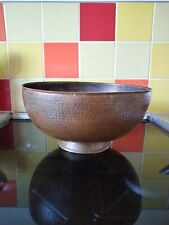 Used, large vintage copper bowl hammer finish 32 x 16cm for sale  Shipping to South Africa