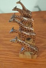 Brown wooden giraffe for sale  Kalama