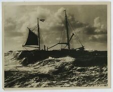 German Hospital Ship / Fishing Boat In Rough Seas - North Sea Photo mid c20th for sale  Shipping to South Africa