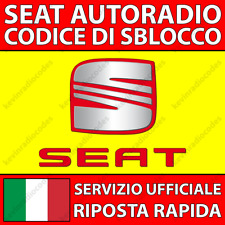 Seat radio codice usato  Roma