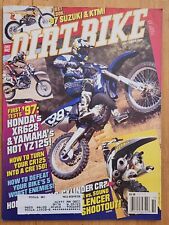 Bicicleta de tierra marzo de 1996 revista vintage de motocross Honda XR628 '97 KTM Suzuki MX segunda mano  Embacar hacia Argentina