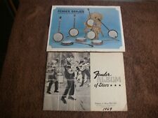 1969 Fender Guitar Catalog Hendrix Beach Boys Dylan Byrds 1966 Fender Banjo  for sale  Shipping to South Africa