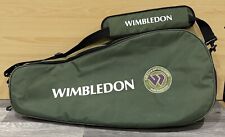 Wimbledon the championship tennis bag Green 28 Inch Shoulder Strap Zip Carry for sale  Shipping to South Africa