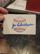 Joe christopher signed for sale  Whitestone