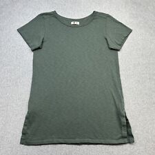 American Giant Top Womens Medium Green Tunic Hem Split Casual Outdoor USA for sale  Shipping to South Africa