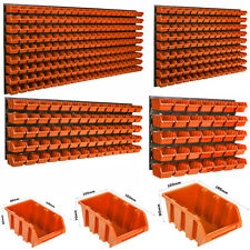 Pudełka do układania w stosy Półka ścienna Widoczne pudełka do przechowywania Pudełka pomarańczowe w 3 rozmiarach Plastik Magazyn na sprzedaż  Wysyłka do Poland