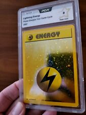 2002 Pokemon League Energize Your Game Cycle Lightning Energy PSA 9 Holo SWIRL , usado segunda mano  Embacar hacia Argentina
