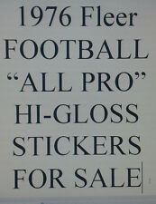1976 Fleer NEW "ALL PRO" Hi-Gloss Patches sticker $9.99 Ea Many teams SCARCE!!! for sale  Shipping to South Africa