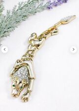(W) Vintage LION Cat Articulated Jointed Shoulder Rhinestone Brooch Pin panther for sale  Shipping to South Africa