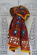 Rust phulkari sequinned for sale  WOLVERHAMPTON