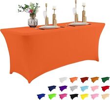Mesa elástica retangular laranja capa lavável festa casamento banquete festival, usado comprar usado  Enviando para Brazil