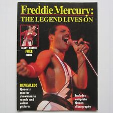 Queen Freddie Mercury 'The Legend Lives On' 1992 Tribute Magazine + Poster (VG) comprar usado  Enviando para Brazil