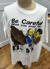 Camiseta promocional vintage Y2K preta gospel play "Be Careful What You Pray For" 2XL comprar usado  Enviando para Brazil