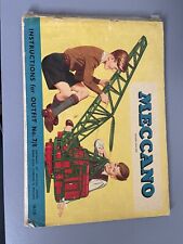 Meccano instruction book for sale  YEOVIL