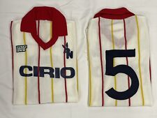 maglia bianca Giallo Rossa NAPOLI CIRIO KROL N°5 1982/83 acrilico vintage Calcio usato  Napoli