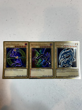 yugioh olhos azuis dragão branco mágico escuro olhos vermelhos mago preto ouro raro S051, usado comprar usado  Enviando para Brazil