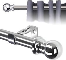 Silver curtain pole for sale  Shipping to Ireland