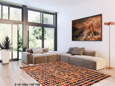 NEW MODERN COWHIDE RUG FLOOR RUGS PATCHWORK LEATHER AREA RUGS ONLINE AU 2-16 for sale  Shipping to South Africa