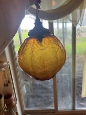 amber swag lamp for sale  Lewiston