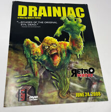 Drainiac - Folheto promocional 8,5x11” mini pôster plano choque-o-rama Zombie Horror 2008 comprar usado  Enviando para Brazil