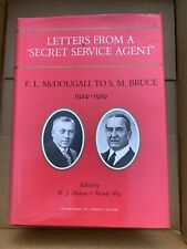 Cartas de um agente do serviço secreto FL McDougall para SM Bruce 1924 1929 HC DJ comprar usado  Enviando para Brazil
