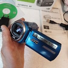 Videocámara Everio JVC GZ-MS215AE, ranura para tarjeta SD de duelo - azul, funciona, usado segunda mano  Embacar hacia Argentina