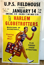 Pôster original Harlem Globetrotters UPS Fieldhouse Tacoma basquete NÃO reproduzido comprar usado  Enviando para Brazil