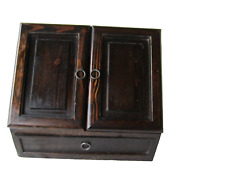 Organizador de mesa de madeira com portas vários slots e gaveta dupla vintage comprar usado  Enviando para Brazil