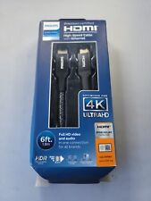 Cable de alta velocidad Philips Elite Premium 6 ft 4K UltraHD HDMI con certificación Ethernet segunda mano  Embacar hacia Argentina