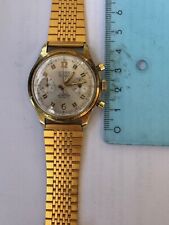 Relógio cronógrafo vintage Genève folheado a ouro Valjoux Rochat 7733 funcionando, usado comprar usado  Enviando para Brazil