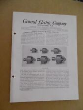 1913 General Electric Motor de corriente continua Catálogo Antiguo Jaula De Ardilla CVC Ge segunda mano  Embacar hacia Spain