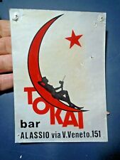 Adesivo vintage bar usato  Albenga
