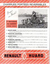 ▬►Prospectus Original CHARRUE RENAULT HUARD (Tracteur Massey Deutz Soméca....) d'occasion  Marcillat-en-Combraille