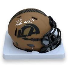Mini capacete Puka Nacua autografado assinado Rams saudação ao serviço 2 - fanáticos, usado comprar usado  Enviando para Brazil