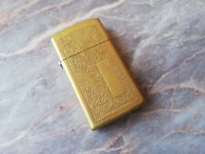 Usado, Isqueiro antigo 1996 zippo fino latão sólido veneziano florentino lugar para monograma comprar usado  Enviando para Brazil