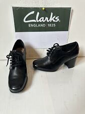Clarks black leather for sale  CARDIGAN