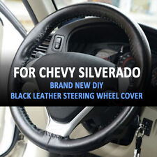 Capa de volante de couro preta para 2011 2012 Chevy Silverado 2500 2500 LT LS comprar usado  Enviando para Brazil