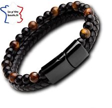 Bracelet noir homme d'occasion  Saint-Lô