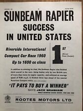 Sunbeam rapier 1st for sale  CARSHALTON