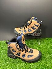 Usado, Botas de caminhada Ecco Receptor femininas 6 - 6.5 marrom azul com cadarço atlético ao ar livre comprar usado  Enviando para Brazil
