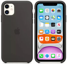 GENUINE OFFICIAL APPLE IPHONE 11 SILICONE CASE COVER MWVU2ZM/A BLACK ORIGINAL for sale  Shipping to South Africa