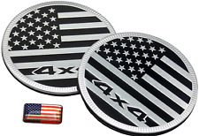 2 peças adesivo emblema bandeira americana 4x4 auto Fender 6cm 2,36" (preto/pravado) comprar usado  Enviando para Brazil