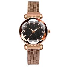 Relógio de pulso feminino de luxo moda elegante fivela magnética ouro rosa feminino comprar usado  Enviando para Brazil
