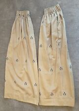 Pair gold curtains for sale  WAKEFIELD