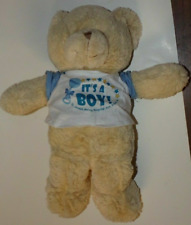 It's A Boy Ann Arbor MI Teddy Bear plush stuffed animal toy 15" RGU Zoovenir  for sale  Shipping to South Africa