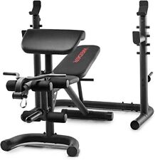 Weider XRS 20 Olympic Workout Bench with Independent Squat Rack and Preacher Pad for sale  Rogers